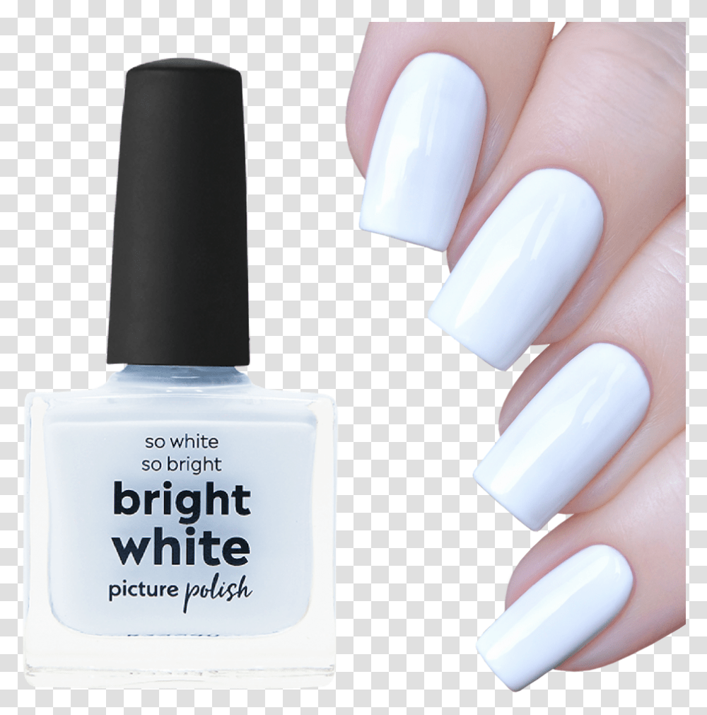 Nail Polish Bright White, Person, Human, Manicure, Cosmetics Transparent Png