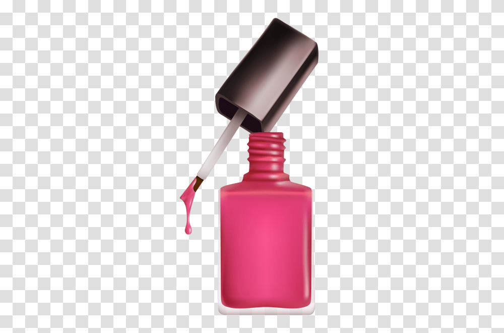 Nail Polish, Cosmetics, Paint Container, Bottle, Brush Transparent Png