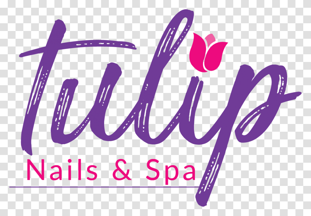 Nail Spa Tulip Logo, Calligraphy, Handwriting, Dynamite Transparent Png