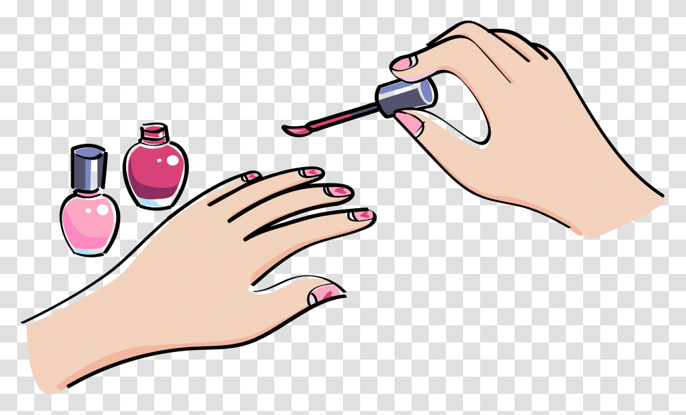 Nails Clipart Clean Nail Painting Nails Clipart, Manicure, Hand Transparent Png