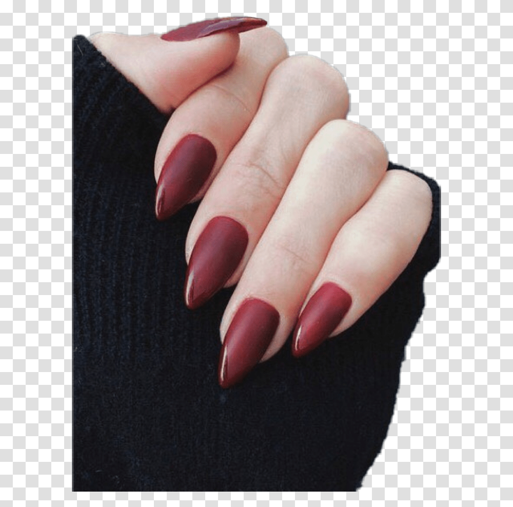 Nails Red Aesthetic Nails Aesthetic, Person, Human Transparent Png