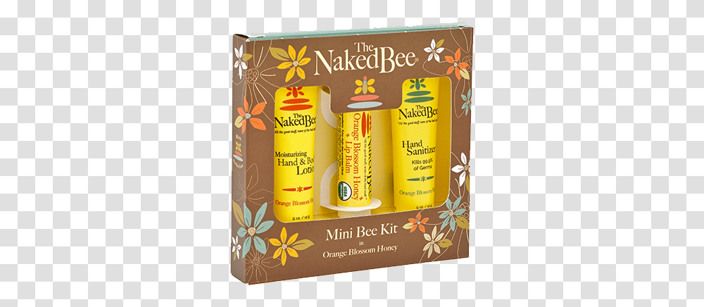 Naked Bee Mini Kit Orange Blossom Honey Cuffs Icon, Sunscreen, Cosmetics, Bottle, Flyer Transparent Png