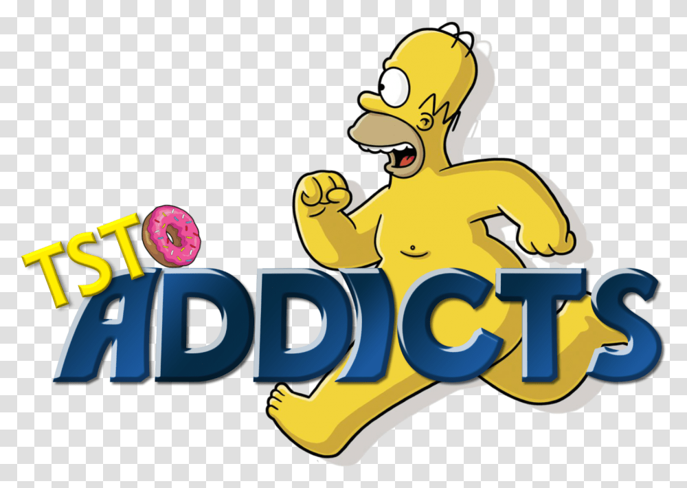 Naked Homer Running Homer Simpson, Crowd Transparent Png