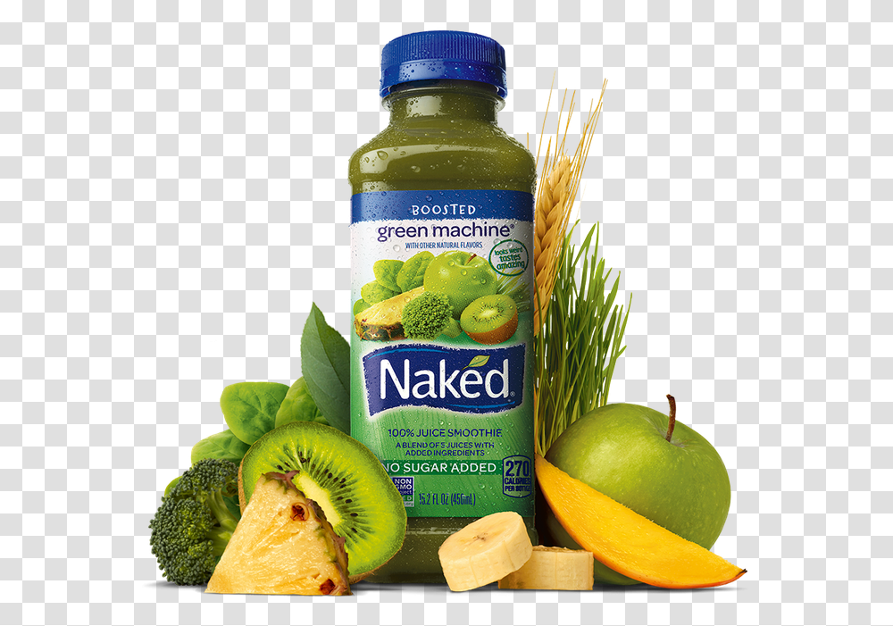 Naked Juice Green Machine, Plant, Beverage, Food, Fruit Transparent Png