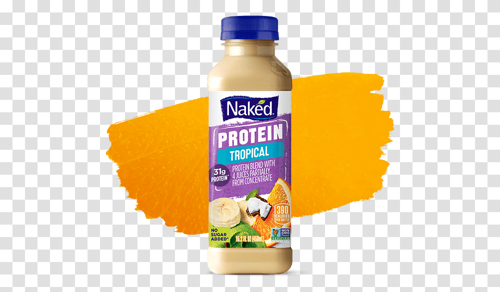 Naked Juice Pina Colada Naked Protein Smoothie, Mayonnaise, Food, Plant, Fruit Transparent Png