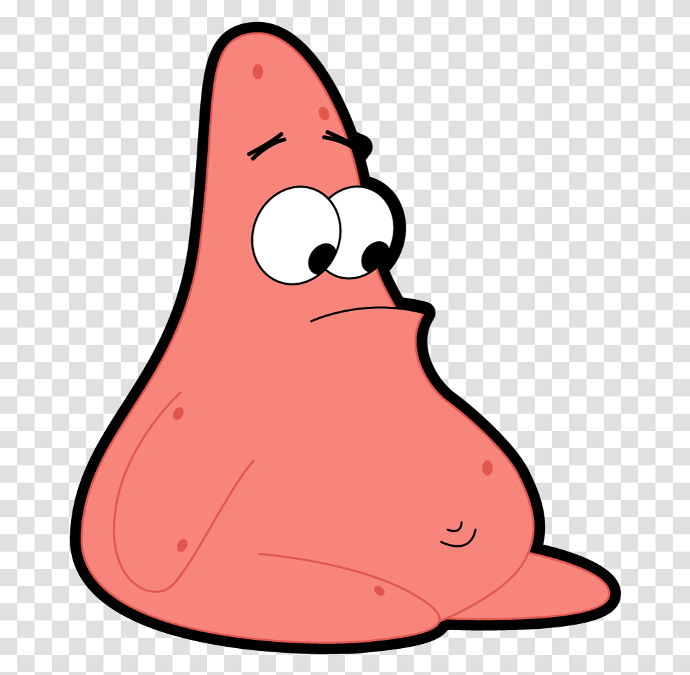 Naked Pat Patrick Star Sad Naked, Plant, Mouth, Lip, Sweets Transparent Png