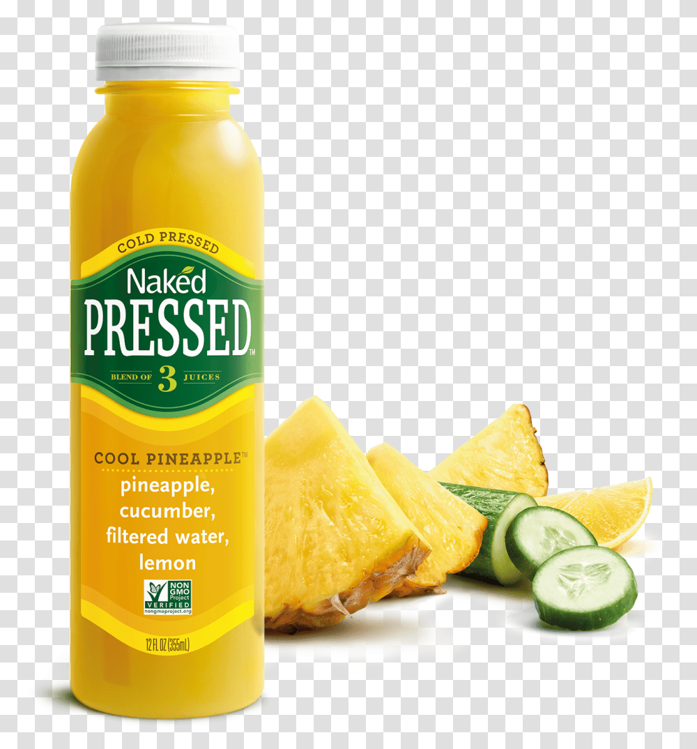 Naked Pressed Juice Pineapple, Plant, Citrus Fruit, Food, Beverage Transparent Png