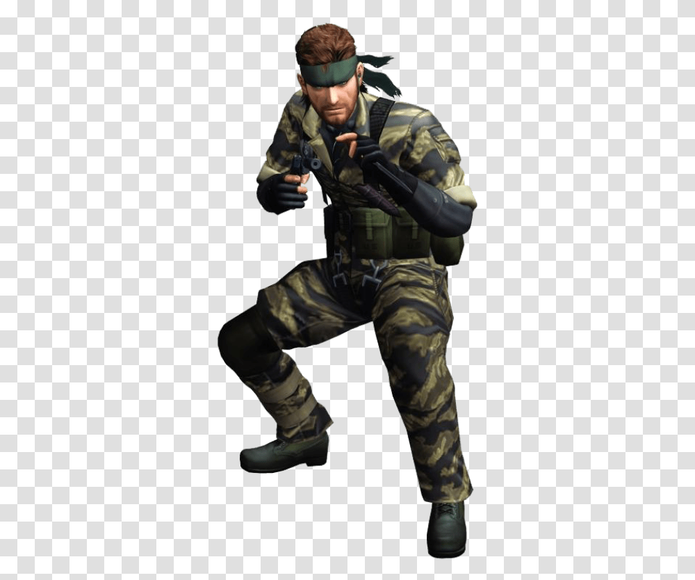 Naked Snake Metal Gear, Person, Human, Gun, Weapon Transparent Png