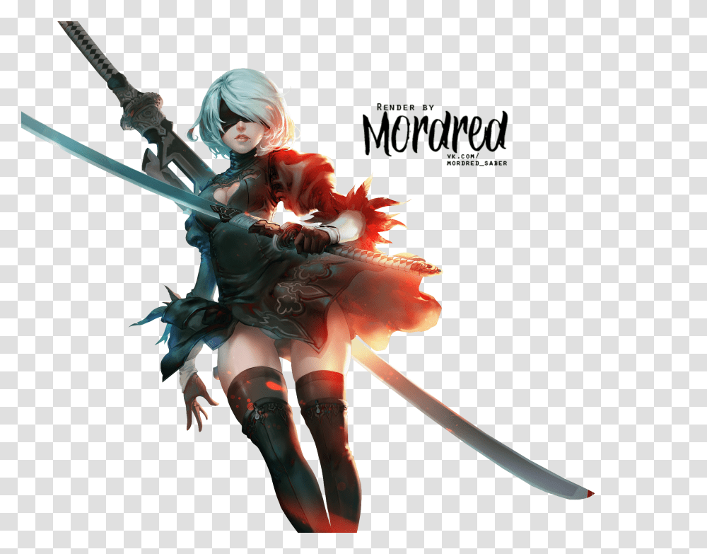 Naklejka Nierautomata, Person, Human, Bow, Ninja Transparent Png