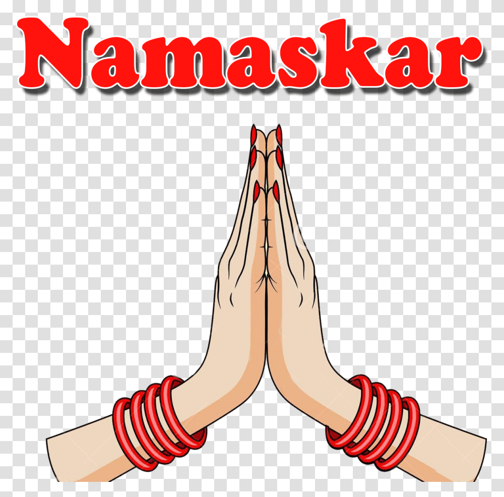 Namaskar Image Toss A Bocce Ball, Person, Label, Hand Transparent Png