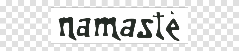 Namaste Sticker Stencil, Label, Alphabet, Word Transparent Png