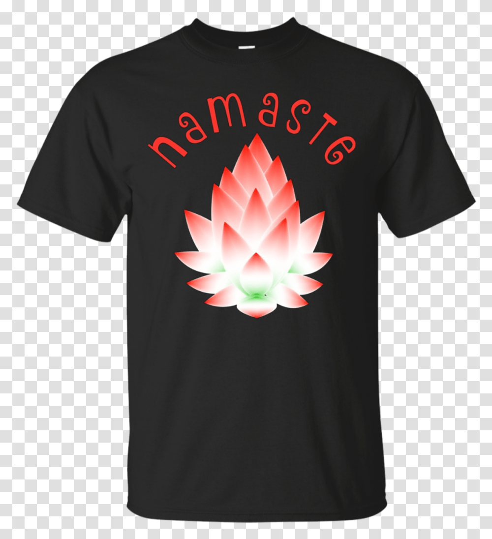 Namaste Yoga T Shirt Meditation Tee Lotus Flower Shirt Little Bob Shirts, Clothing, Apparel, T-Shirt, Sleeve Transparent Png