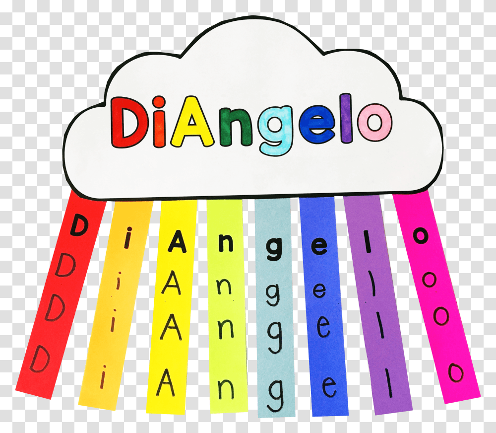Name Rainbows Rainbow And Cloud Names, Number, Symbol, Text, Word Transparent Png