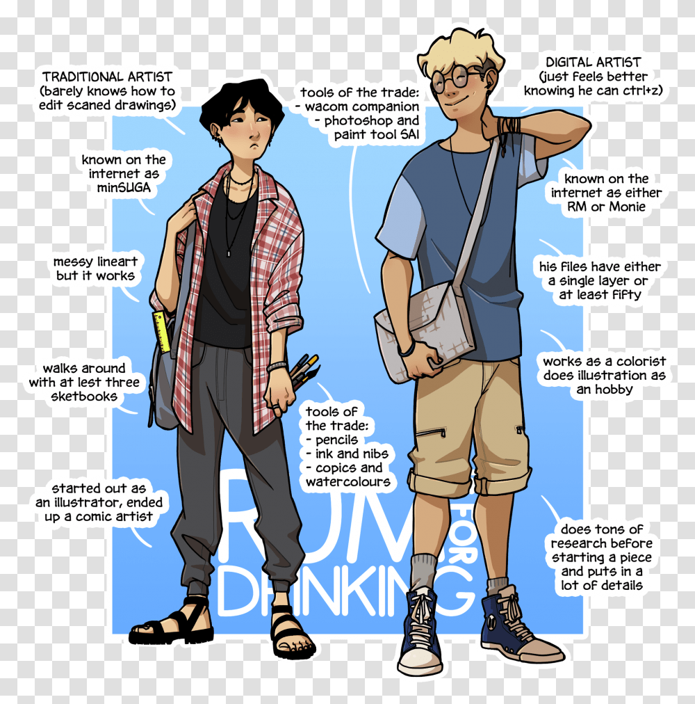 Namgi Bts Fanart, Person, Human, Comics, Book Transparent Png