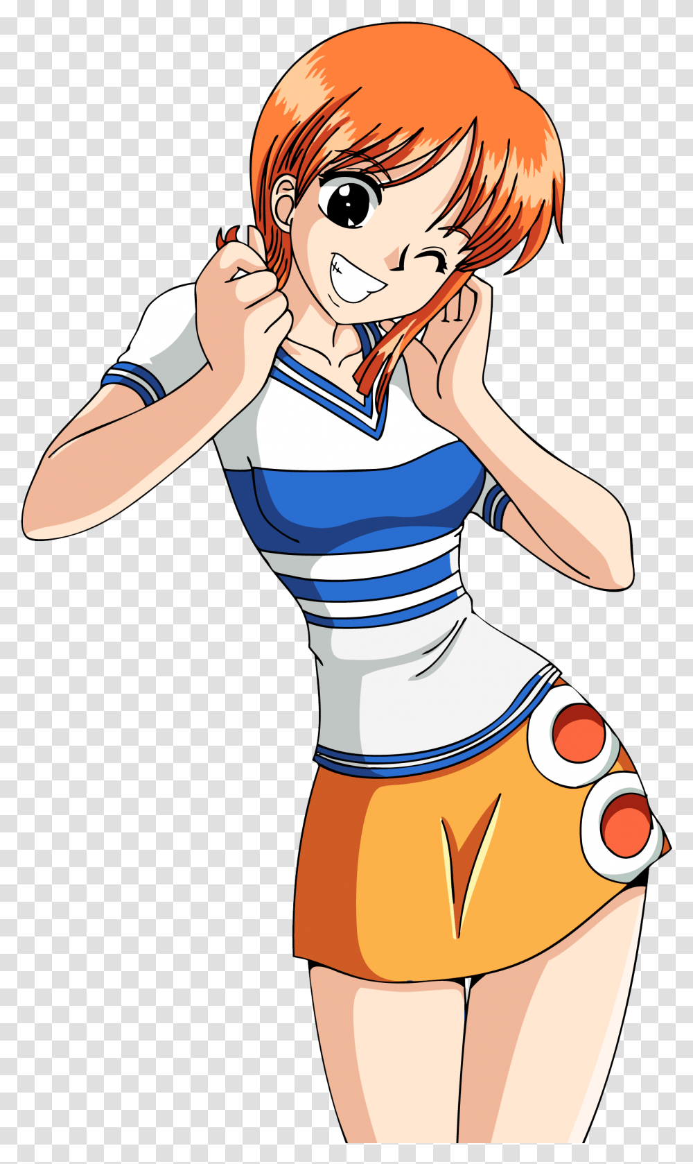 Nami Early One Piece Clipart Download One Piece Nami Vector, Costume, Person, Female Transparent Png
