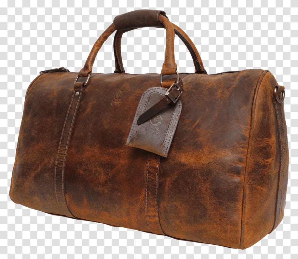 Nando Adventure Leather Duffel Bag Overnight Travel Rough Leather Duffle Bag, Handbag, Accessories, Accessory, Briefcase Transparent Png