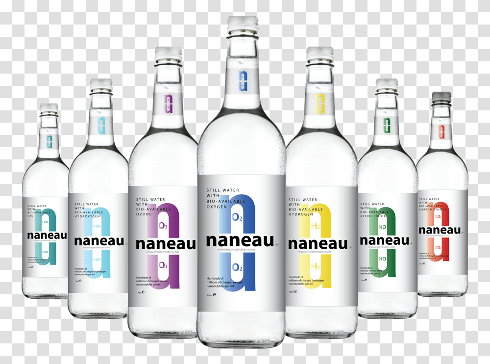 Naneau O2 Co2 O3 Hoh Cbd No Water Bottles Vodka, Liquor, Alcohol, Beverage, Drink Transparent Png