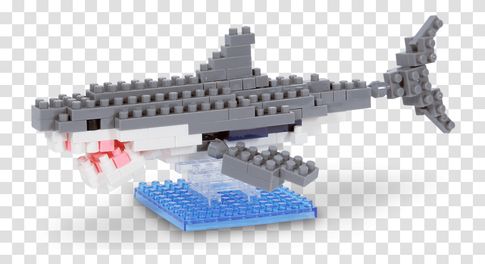 Nanoblock Great White Shark, Toy, Nature, Building, Outdoors Transparent Png