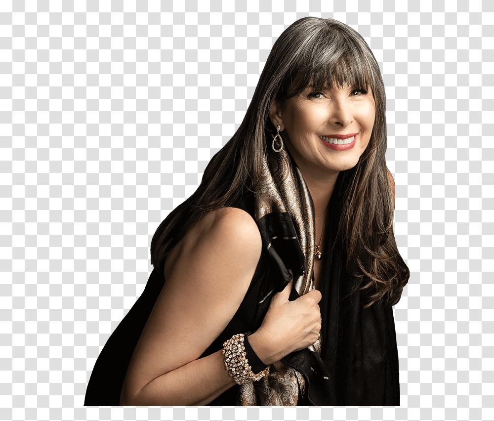 Naomi Brett Rourke Smiling With A Scarf Girl, Apparel, Jacket, Coat Transparent Png