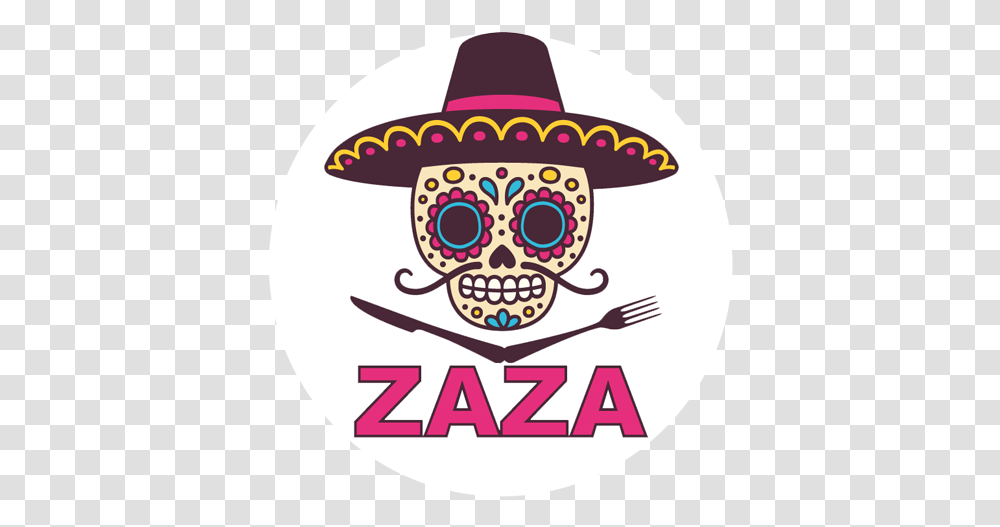 Naples Daily News Zaza Smokes Mexican Food Meixcan Skull, Clothing, Sombrero, Hat, Performer Transparent Png