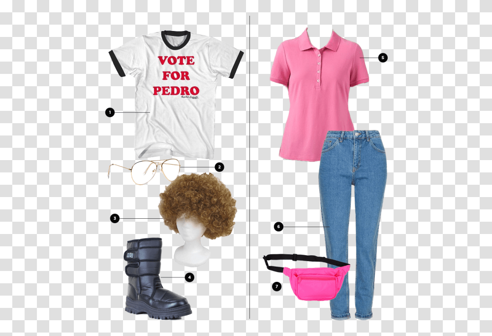 Napoleon Dynamite Couples Halloween Vote For Pedro, Clothing, Apparel, Pants, Person Transparent Png