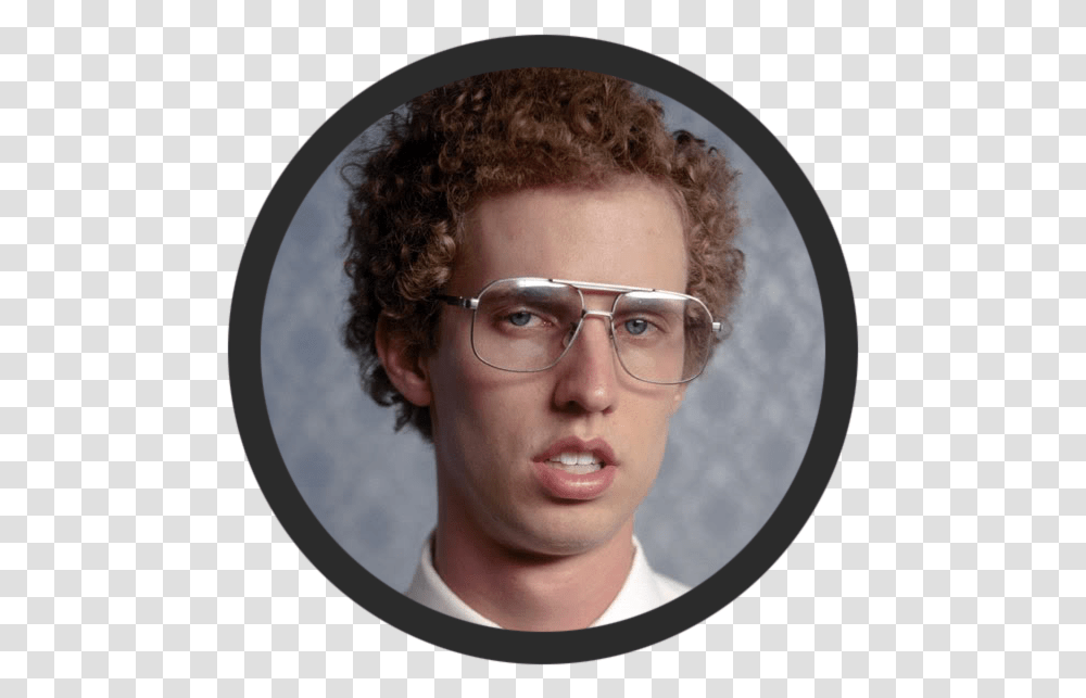 Napoleon Dynamite Main Character, Face, Person, Glasses, Accessories Transparent Png