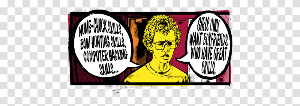 Napoleon Dynamite Tetherball Skills Poster, Advertisement, Label, Text, Person Transparent Png