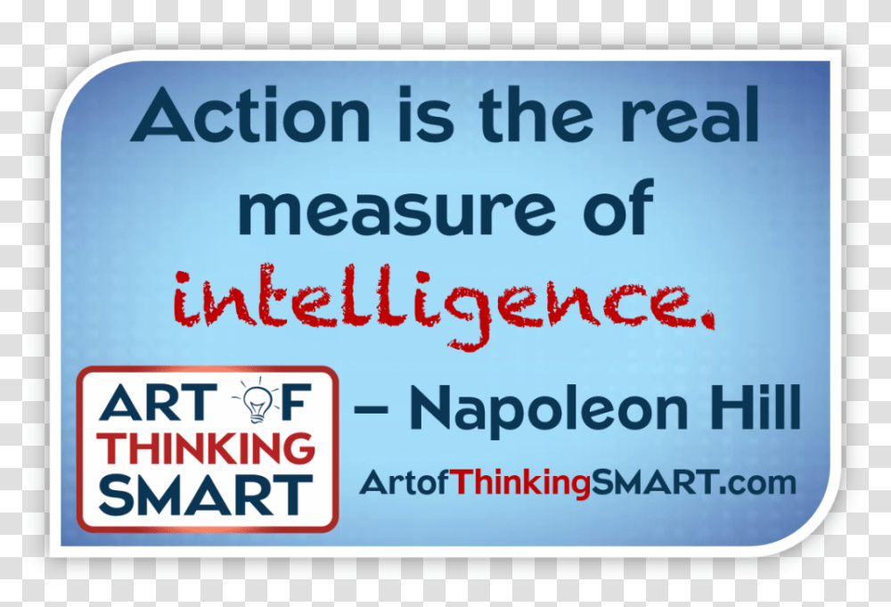 Napoleon Hill Action Quote, Poster, Advertisement, Paper Transparent Png
