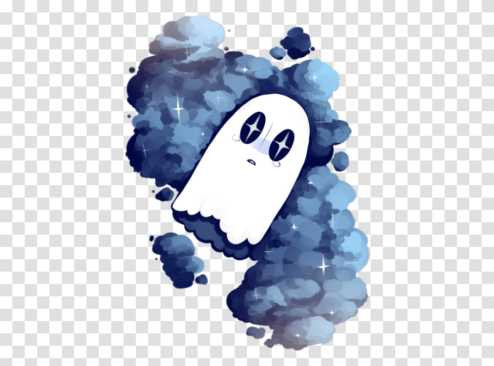 Napstablook By Specterella, Nature, Outdoors, Hand, Footprint Transparent Png