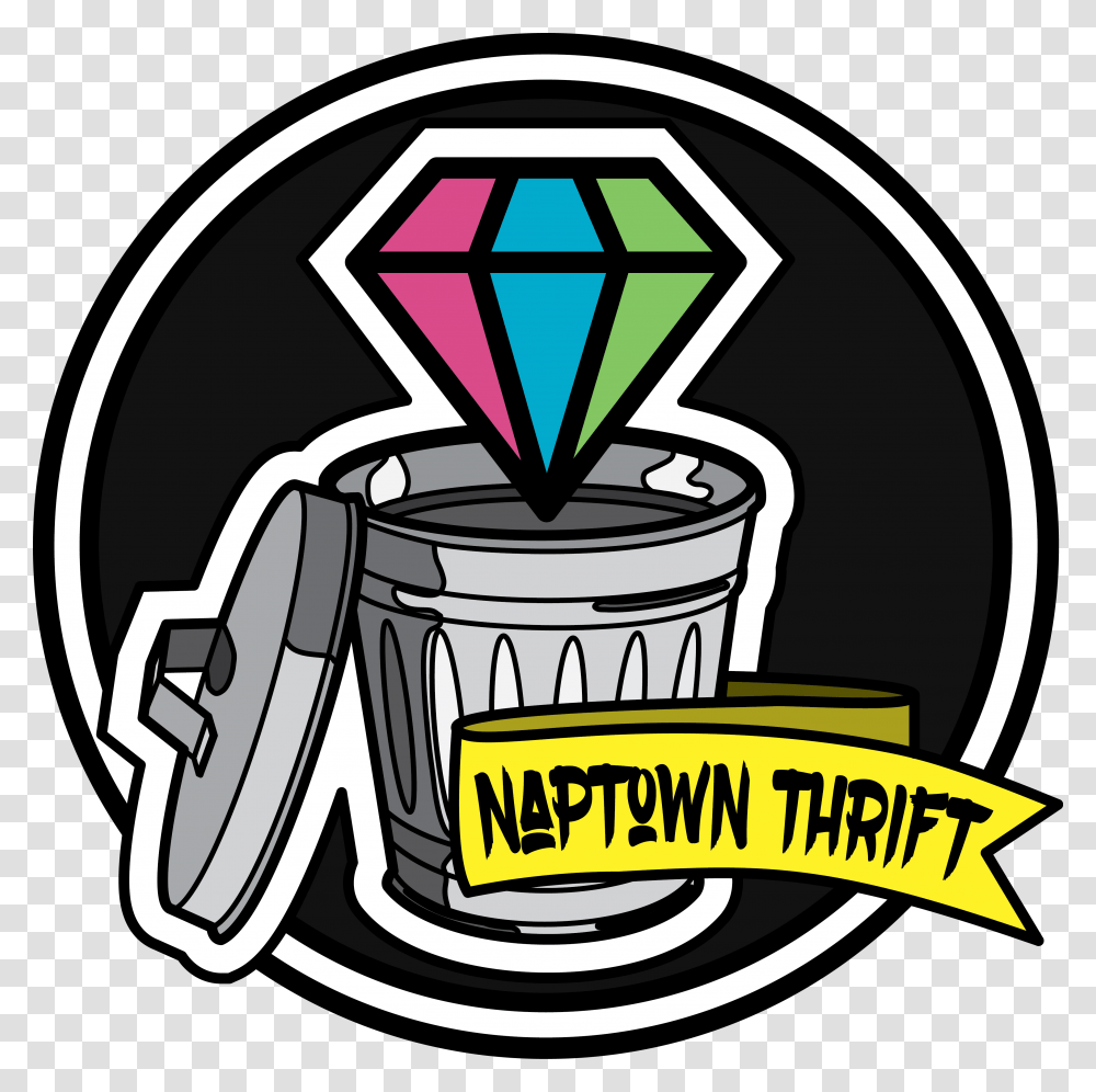 Naptown Thrift, Label, Tin, Grenade Transparent Png