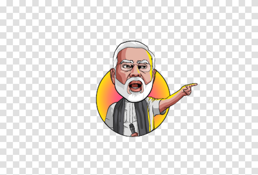 Narendra Modi Clipart, Person, Human, Performer, Face Transparent Png