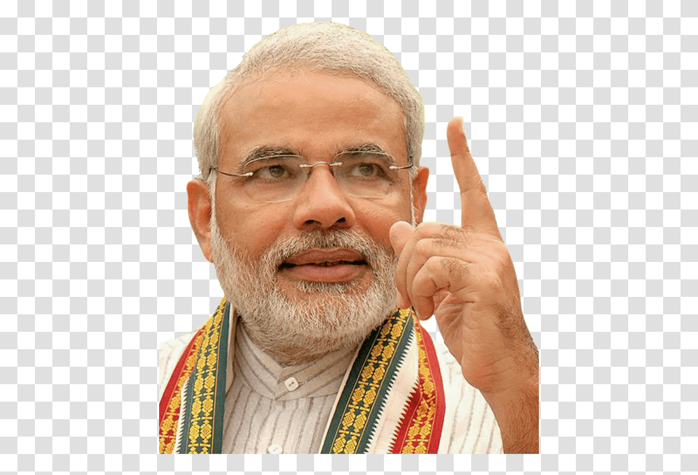 Narendra Modi, Face, Person, Human, Beard Transparent Png