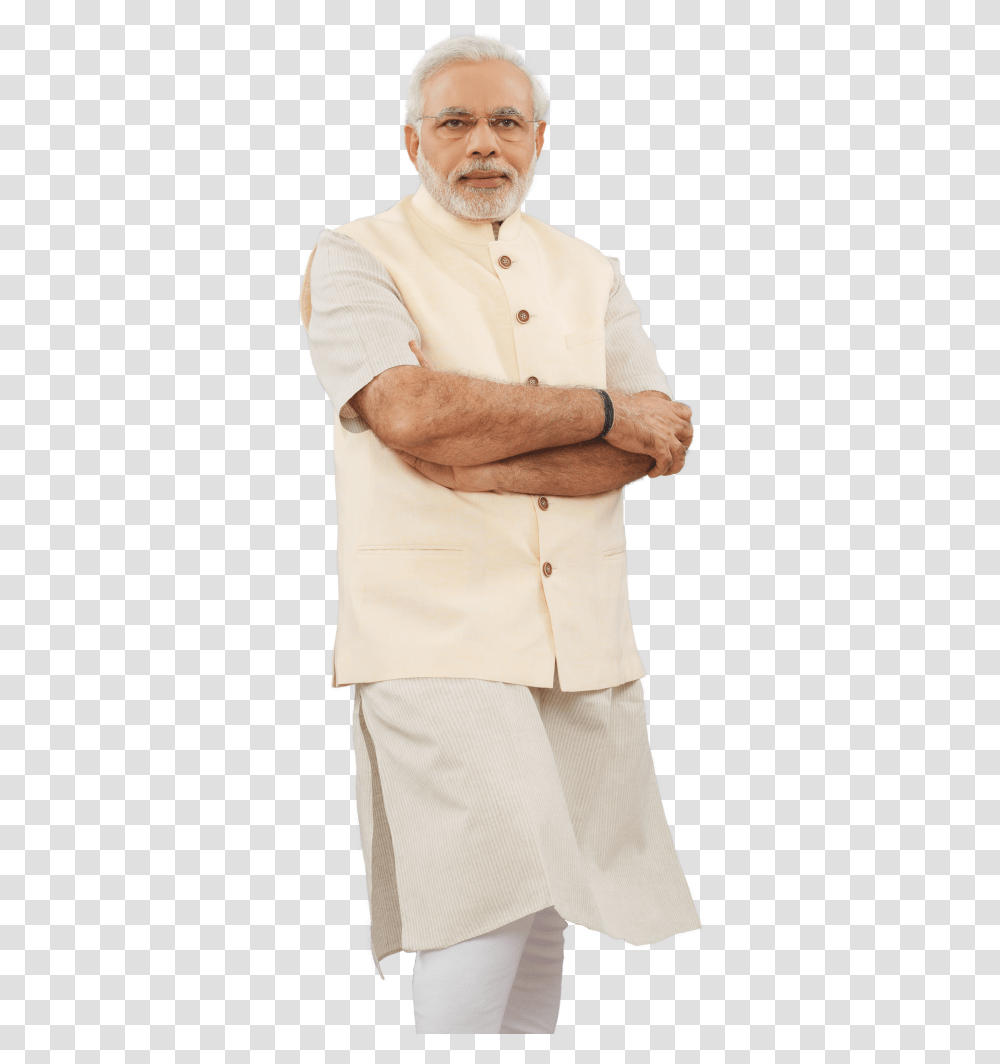 Narendra Modi Full Size, Shirt, Person, Shorts Transparent Png