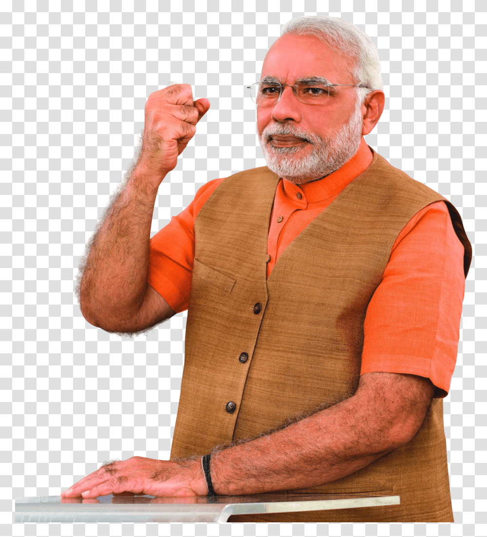 Narendra Modi Image Narendra Modi Photos Download, Person, Finger, Man Transparent Png