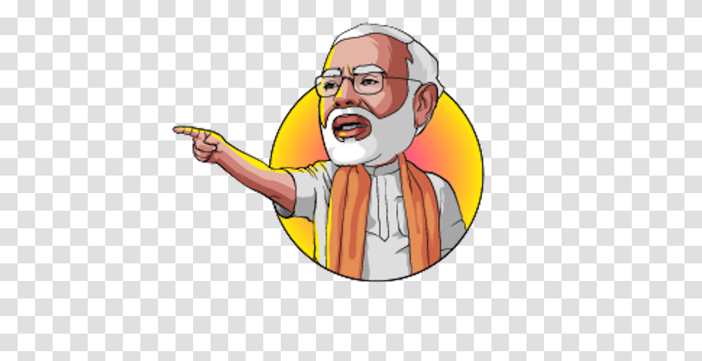 Narendra Modi Stickers Messag Narendra Modi Vector, Performer, Person, Human, Clown Transparent Png