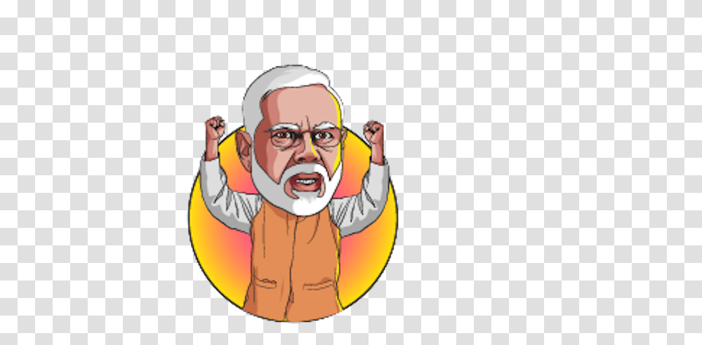 Narendra Modi Stickers Messages Sticker 0 Modi Sticker, Face, Person, Human, Head Transparent Png