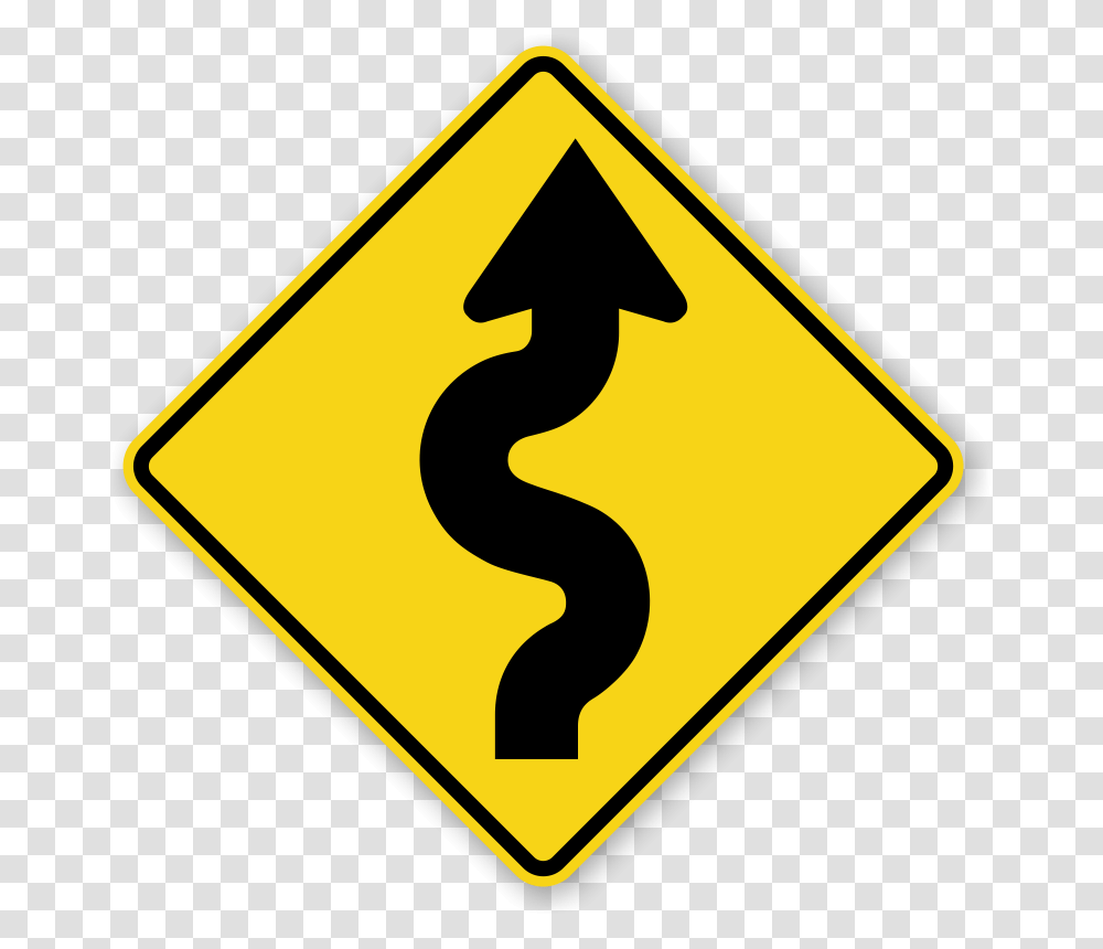 Narrow Road Signs Winding Road Sign Transparent Png