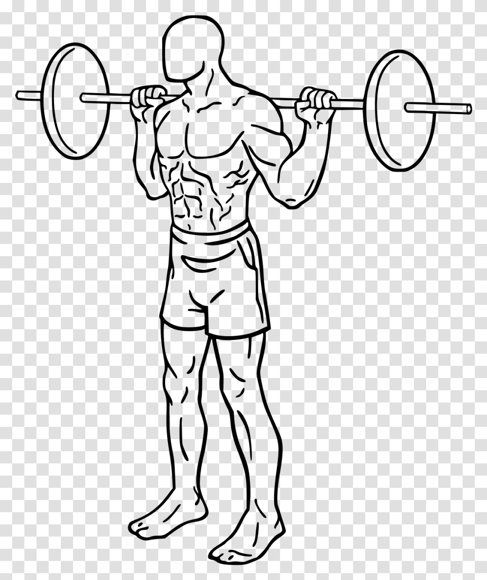 Narrow Stance Squat With Barbell, Gray, World Of Warcraft Transparent Png