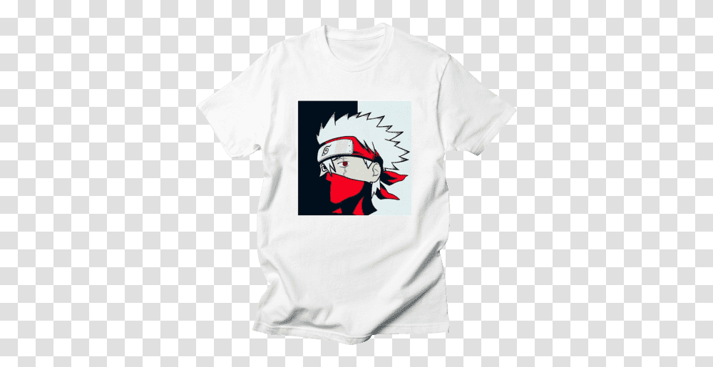 Naruto Anime Kakashi Hatake T Shirt, Clothing, Apparel, T-Shirt, Sleeve Transparent Png