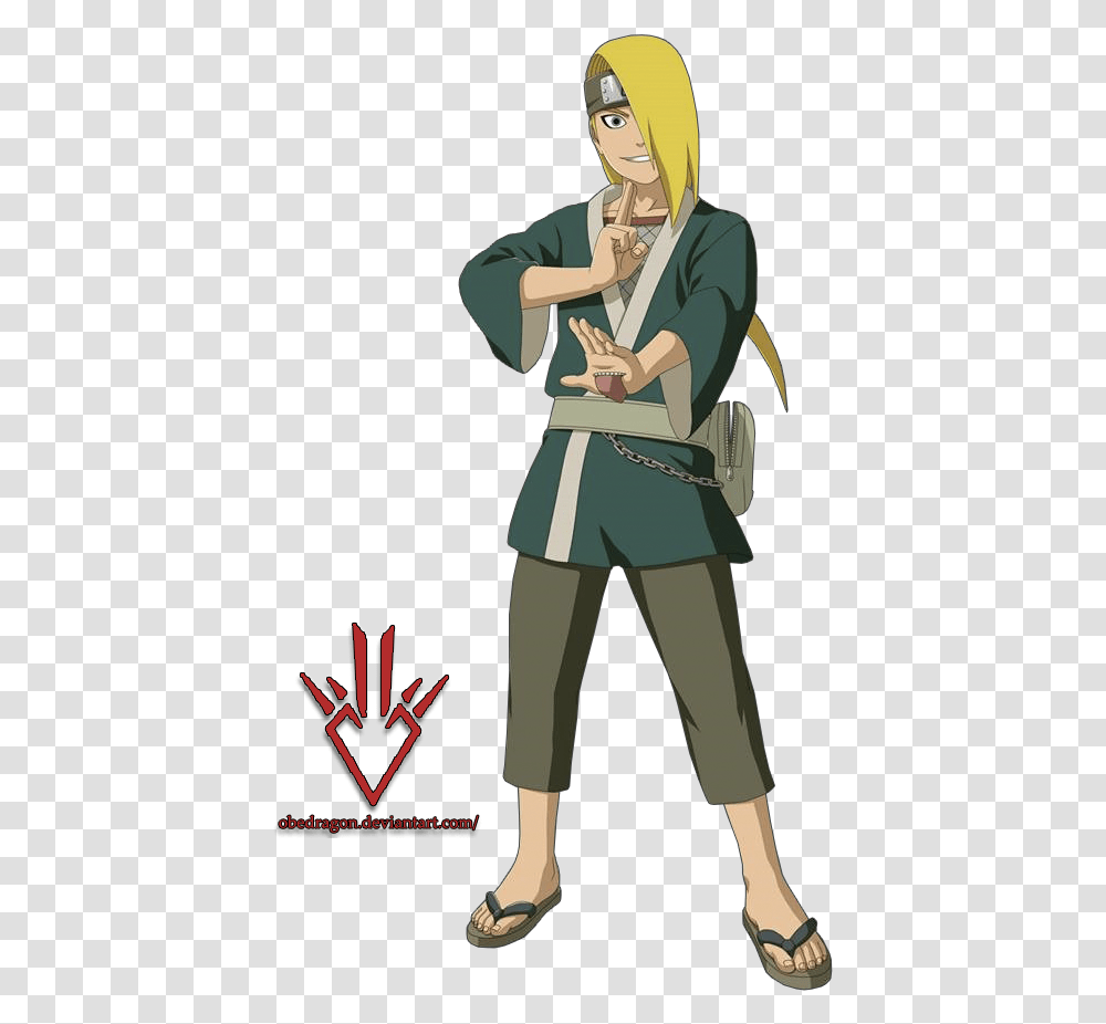 Naruto By Obedragon Young Deidara, Helmet, Person, Costume Transparent Png