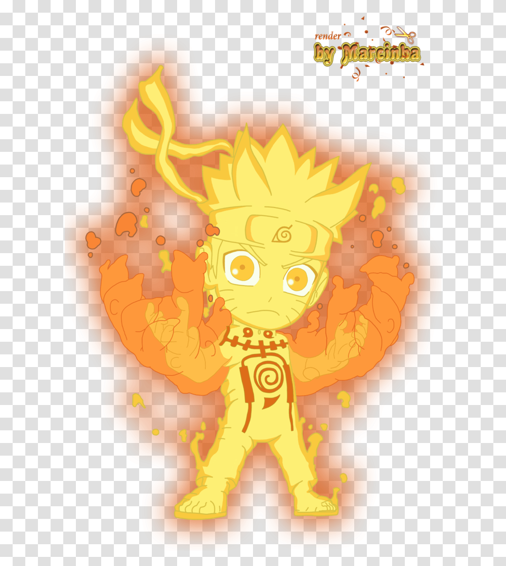 Naruto Chibi Nine Tails Naruto Chibi, Plant, Food, Fire, Flame Transparent Png
