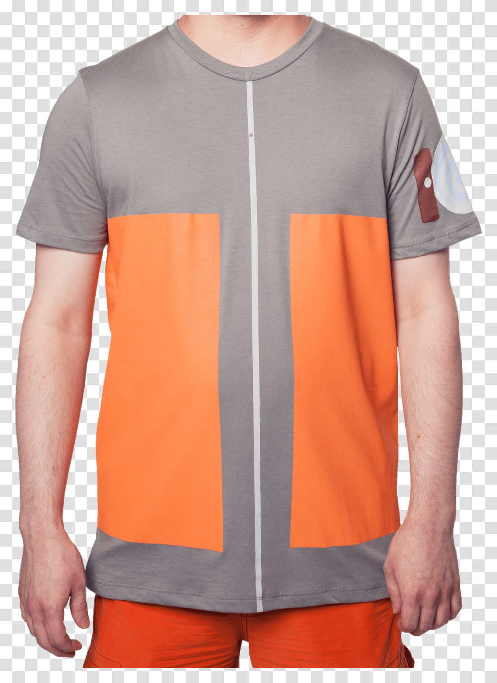 Naruto Costume Shirt Active Shirt, Apparel, Person, Human Transparent Png