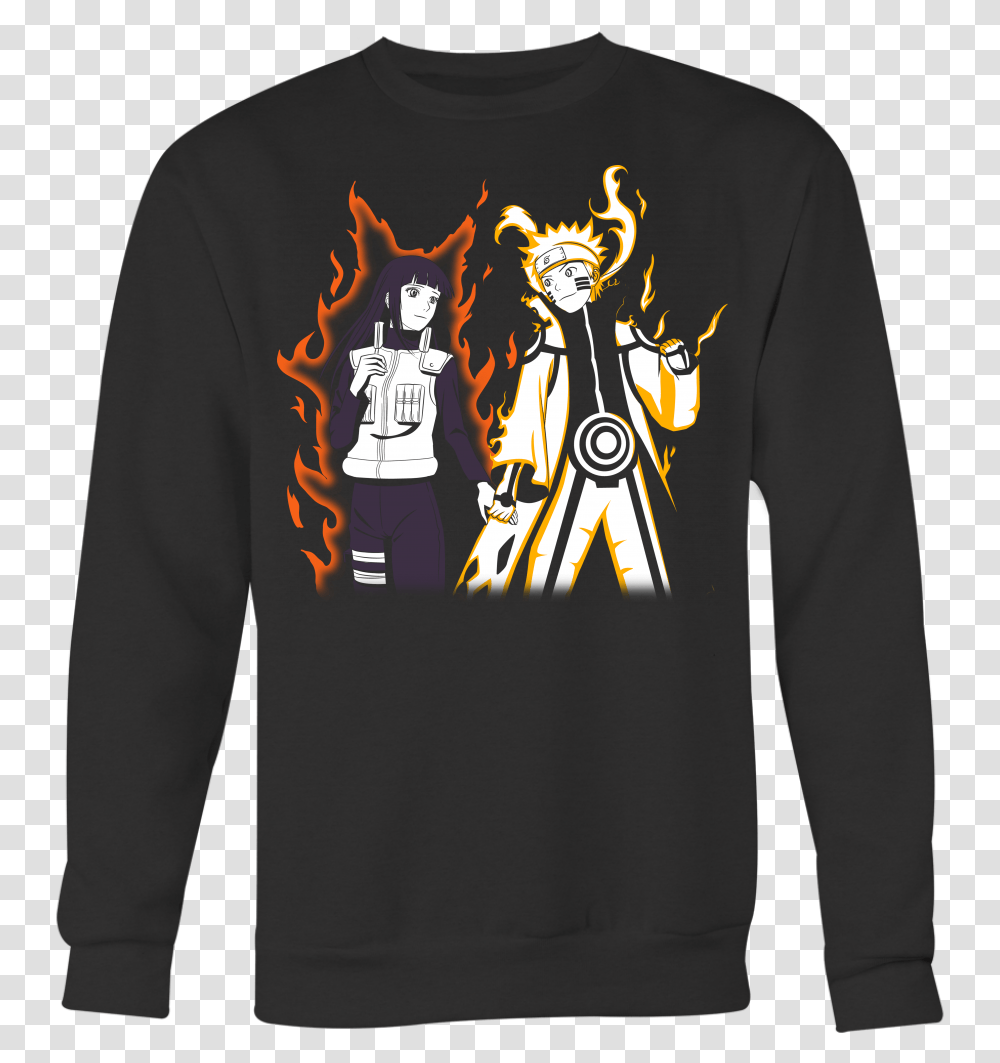 Naruto Hinata Shirt Uzumaki Hyuga Couple Naruto Hinata Shirt, Sleeve, Clothing, Apparel, Long Sleeve Transparent Png