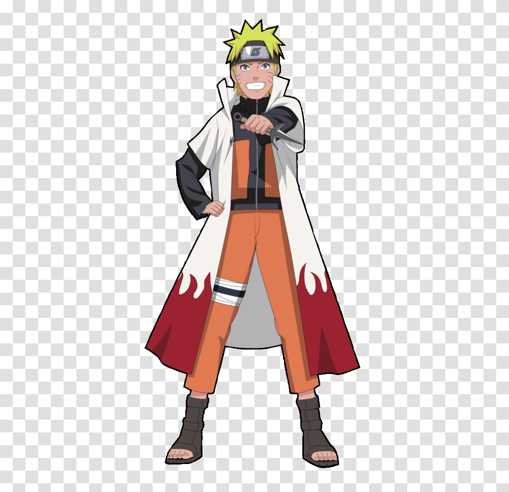 Naruto Hokage, Coat, Person, Overcoat Transparent Png