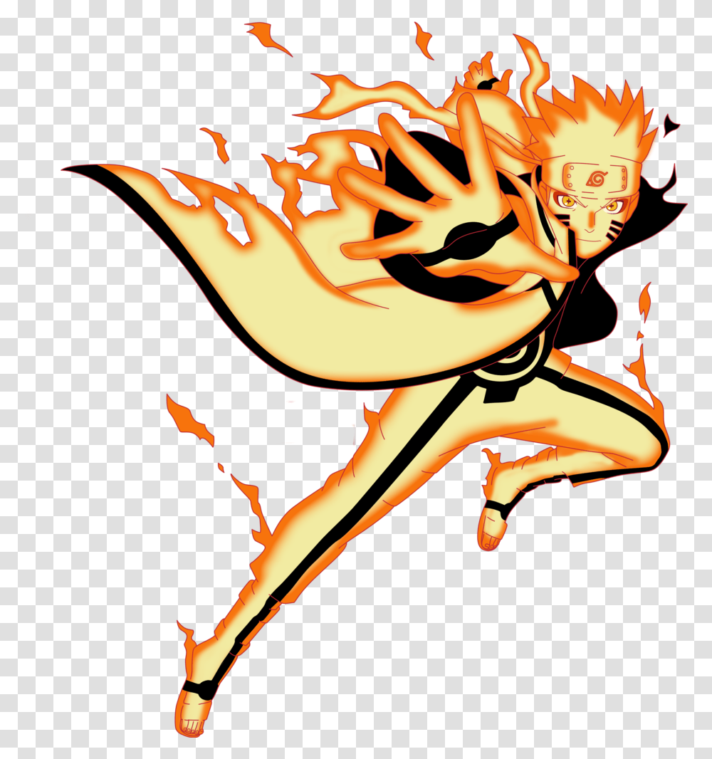Naruto Narutouzumaki Kurama Anime Ninetailedfox Naruto Kcm Sage Mode, Fire, Flame, Person, Logo Transparent Png