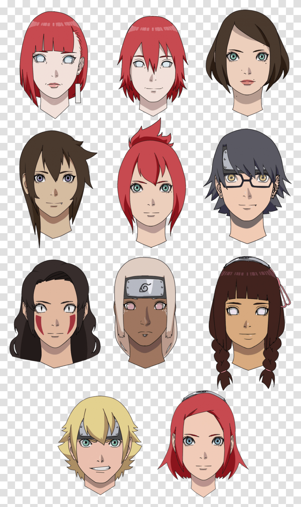 Naruto Oc Hairstyles, Face, Person, Comics, Book Transparent Png