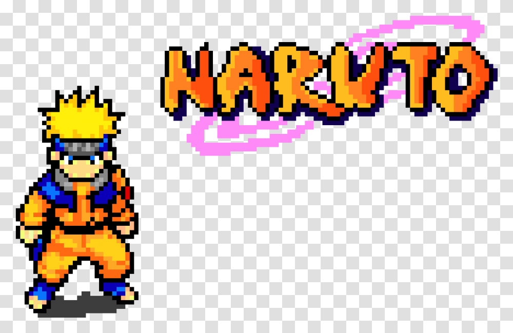 Naruto Pixel Art, Super Mario, Pac Man Transparent Png