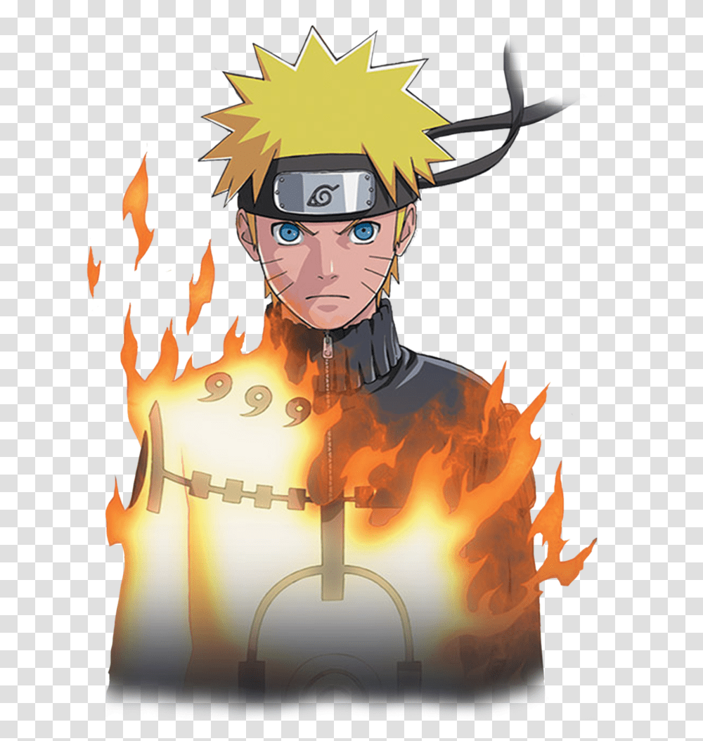 Naruto Render, Fire, Flame, Person, Human Transparent Png