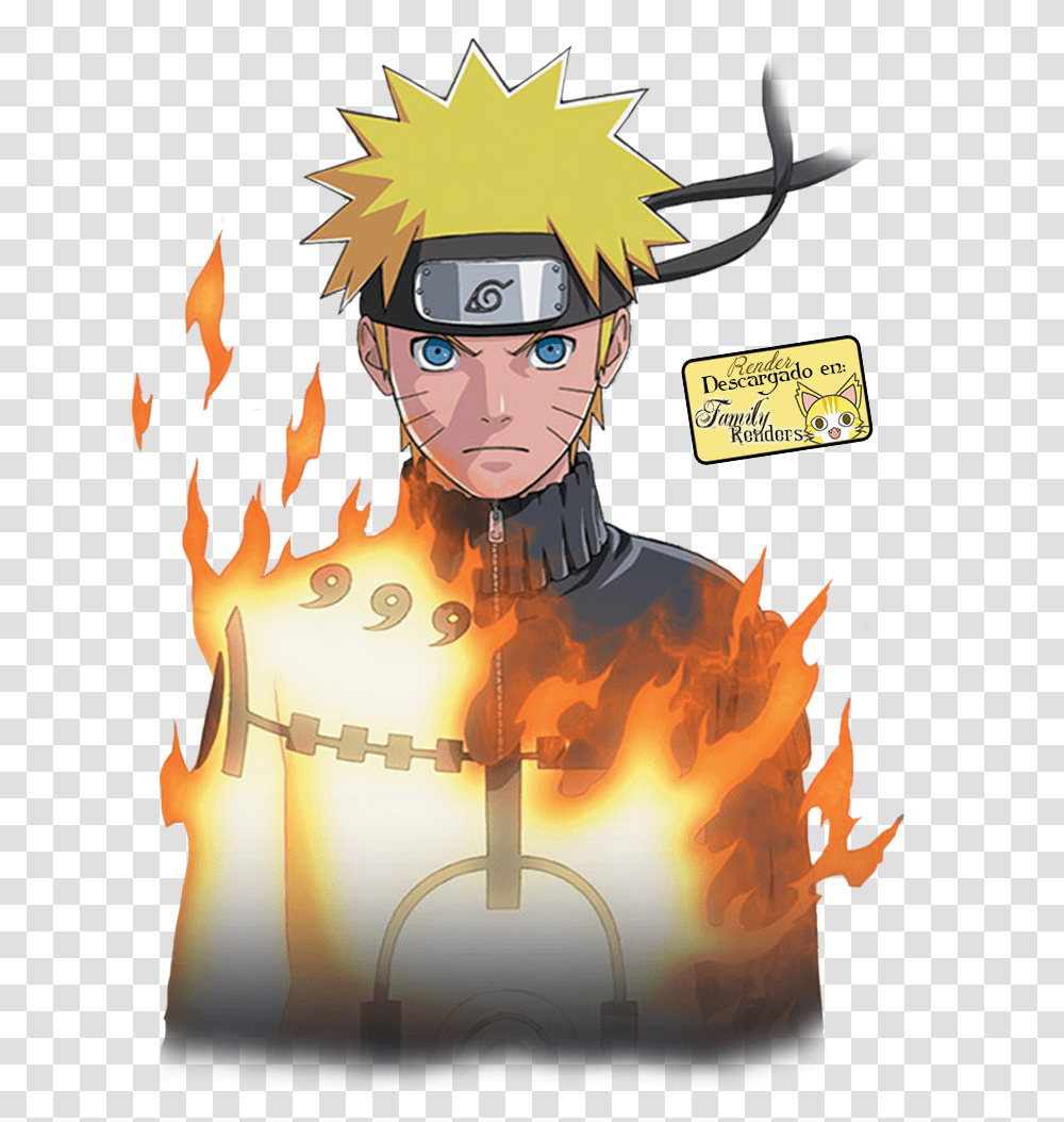 Naruto Render, Fire, Flame, Person Transparent Png