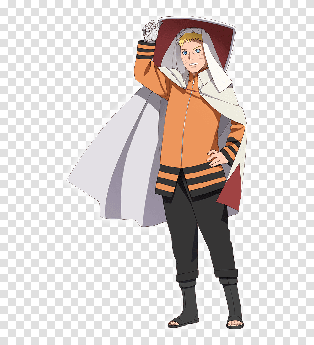Naruto Right Arm Without Bandages Download Naruto Hokage, Person, Hoodie, Coat Transparent Png